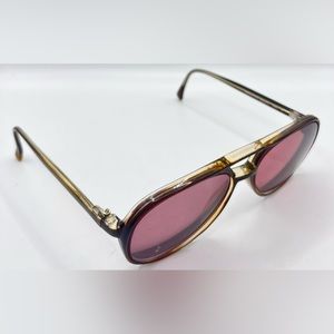 Vintage Pierre Galveston Brown Pilot Sunglasses Frames Only